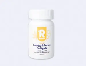 CBD energy pill bottle